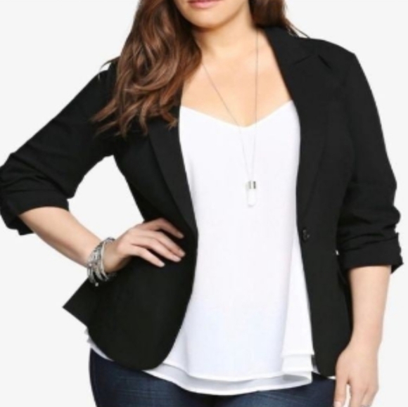 torrid Jackets & Blazers - Torrid 3 Blazer Button Front